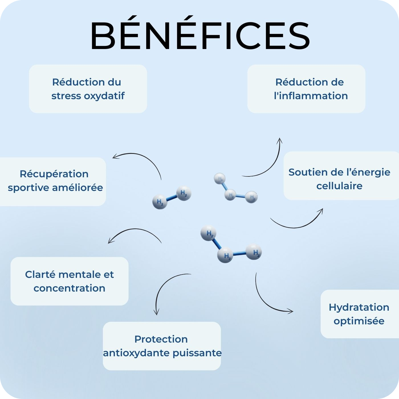 Hydrohealth – Bouteille d'eau hydrogénée